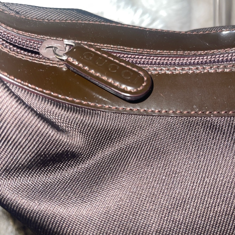 Gucci Vintage Nylon Bamboo Handle Hobo Bag - Picture 4 of 14